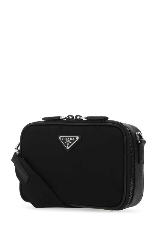  프라다 리나일론 앤 사피아노 레더 브리크 백 2VH070VXMP2DMH F0002 BLACK - PRADA