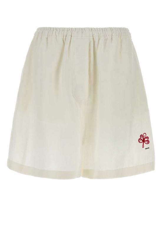 26FW 프라다 숏팬츠 P248KRSOOO122G F0009 WHITE