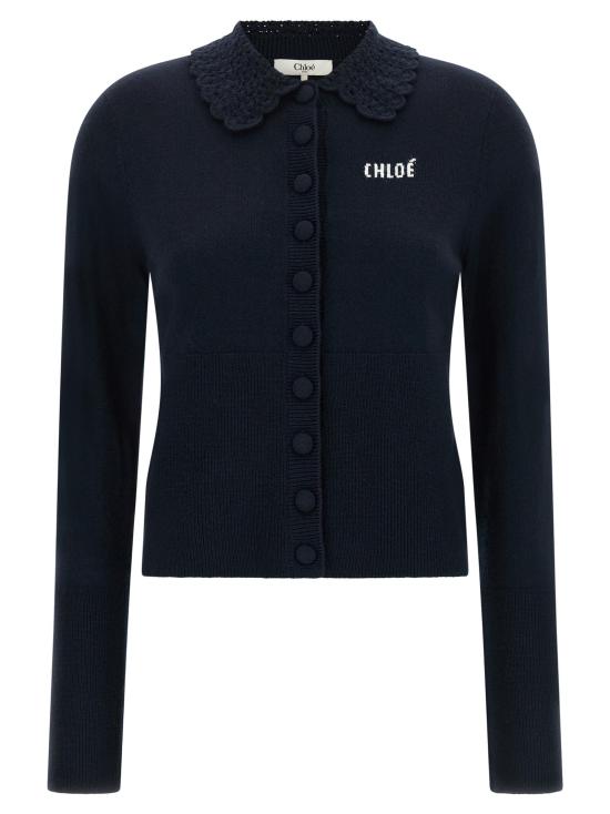 26FW 끌로에 가디건 CH338697BM NAVY