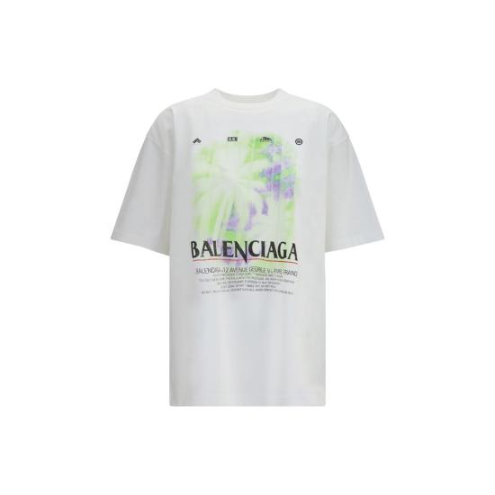 26FW 발렌시아가 폴로 티셔츠 BAA00497TUV079000BB WHITE