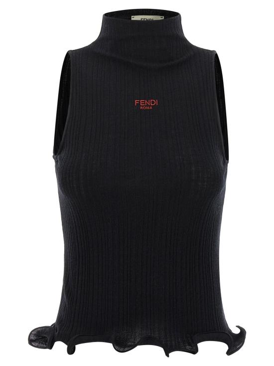 25FW 펜디 민소매 티셔츠 FE321189BM BLACK