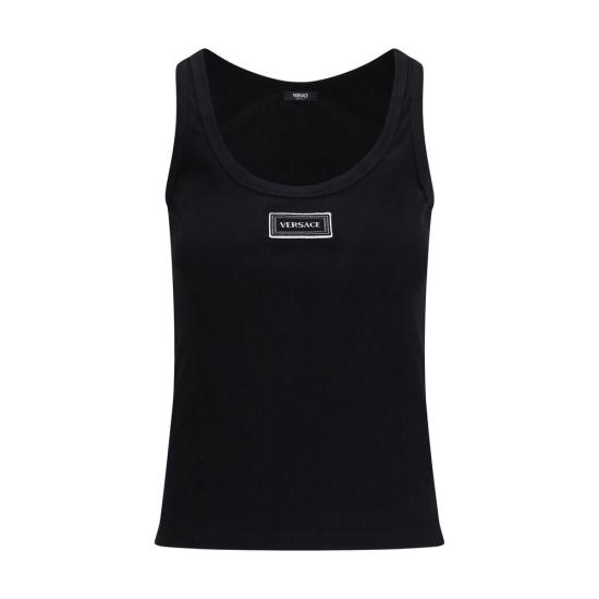 26SS 베르사체 민소매 티셔츠 VE10232101A172221B000BB BLACK