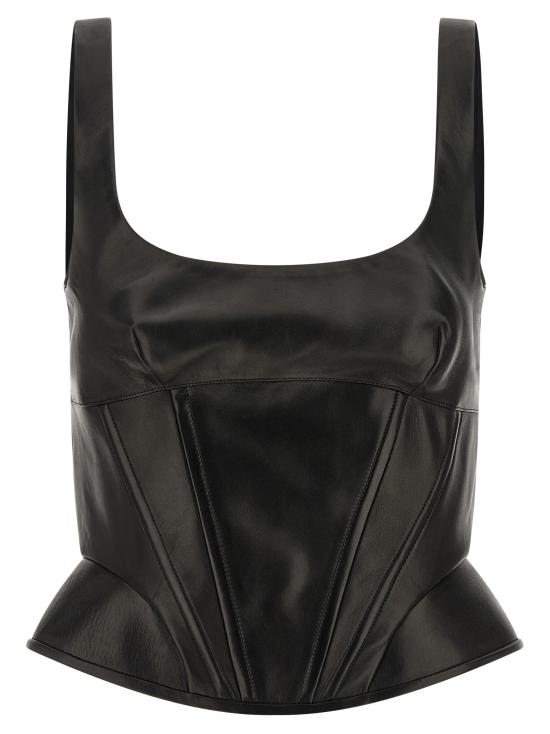 25FW 에르마노 설비노 민소매 티셔츠 ER316919BM BLACK