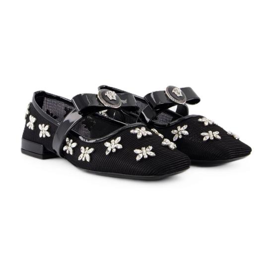  베르사체 플랫 슈즈 CONFIG VERS22301 BLACK - VERSACE