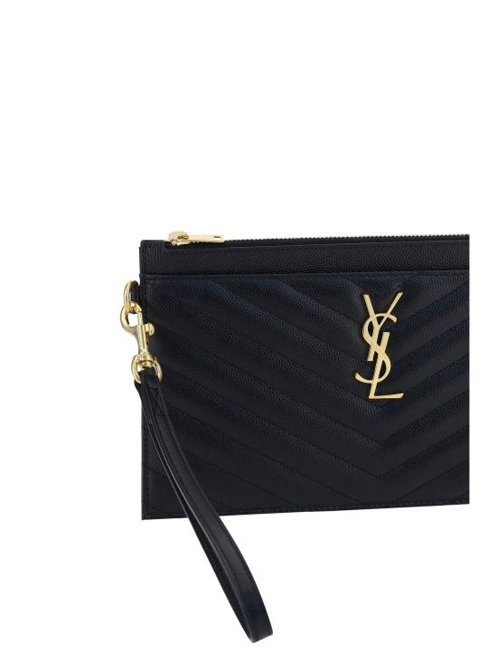 26FW 생로랑 클러치/파우치 636313BOW01 1000 BLACK - SAINT LAURENT