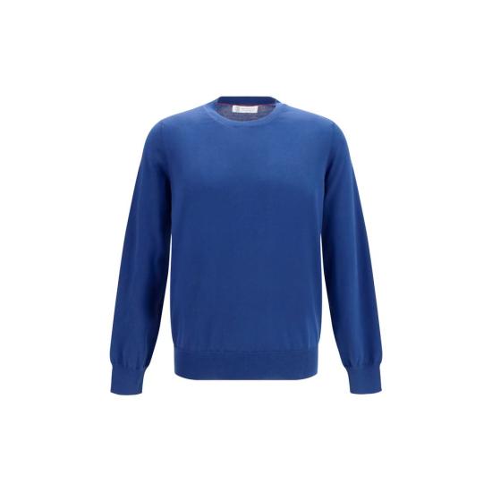  브루넬로 쿠치넬리 긴팔 티셔츠 BRM2900100COZ76BB BLUE