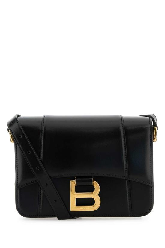 25FW 발렌시아가 아워글래스 스몰 플랩백 8285222ABQ8 1000 BLACK