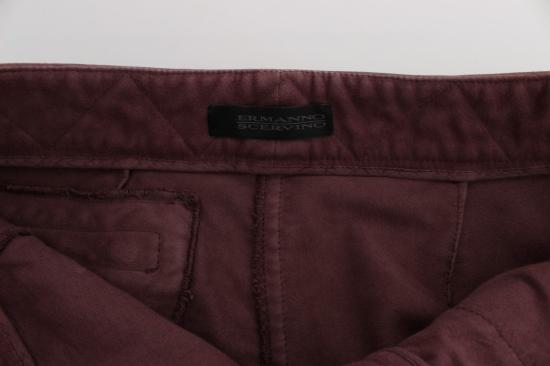  에르마노 설비노 스트레이트 팬츠 SIG30407 BURGUNDY - ERMANNO SCERVINO