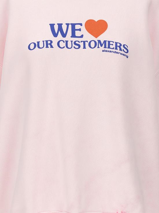  알렉산더 왕 긴팔 티셔츠 AL285118BM PINK - ALEXANDER WANG