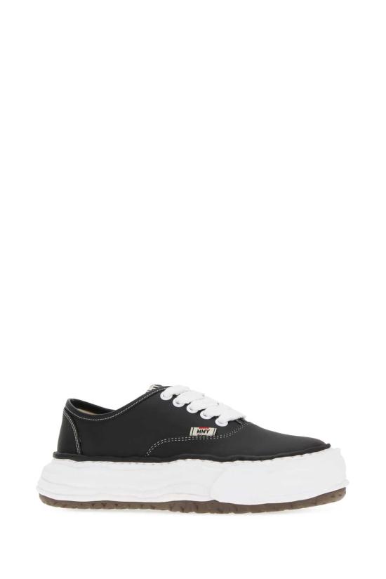26FW 메종 미하라 야스히로 베이커 26 OG 솔 레더 로우탑 스니커즈 A16FW702 BLACK - MAISON MIHARA YASUHIRO