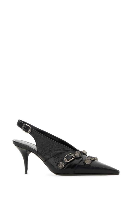  발렌시아가 카골 슬링백 70mm 펌프스 714251WAD4E 1081 BLACK - BALENCIAGA
