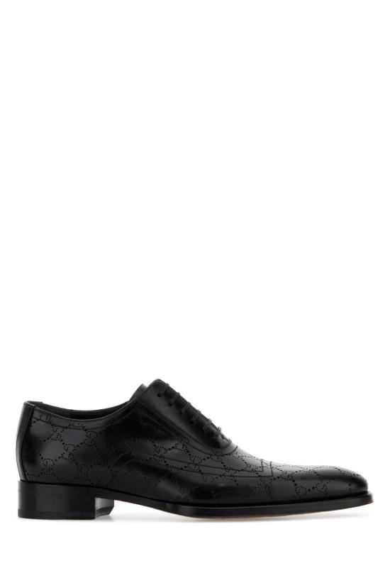 26SS 구찌 레이저 GG 레이스업 슈즈 863019AAGBV 1000 BLACK