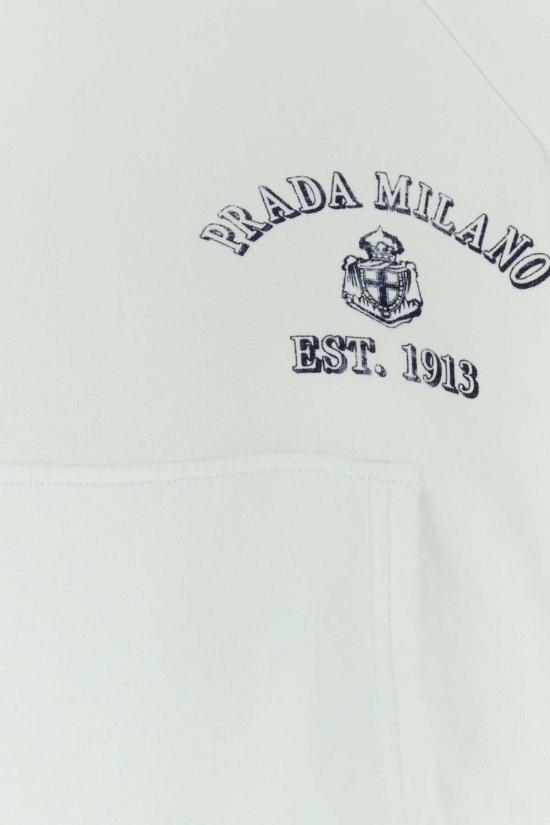 26SS 프라다 후드 티셔츠 134713SOOO16V4 F0009 WHITE - PRADA