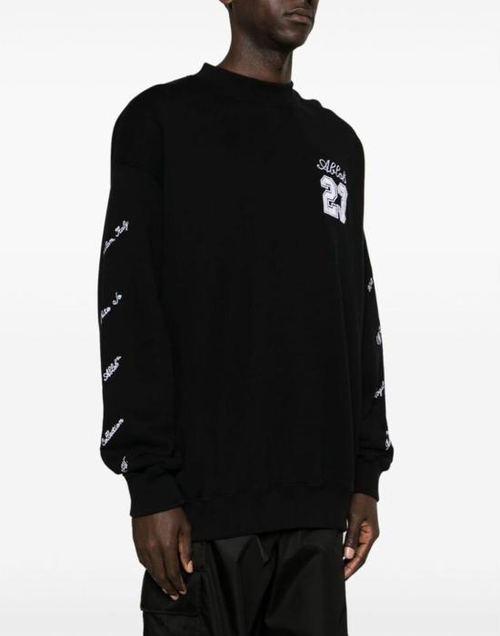  오프화이트 23 로고 스케이트 스웨트셔츠 OMBA054S24FLE0091001 BLACK - OFF WHITE