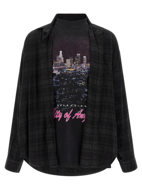 25FW 발렌시아가 셔츠 BA320724BM BLACK