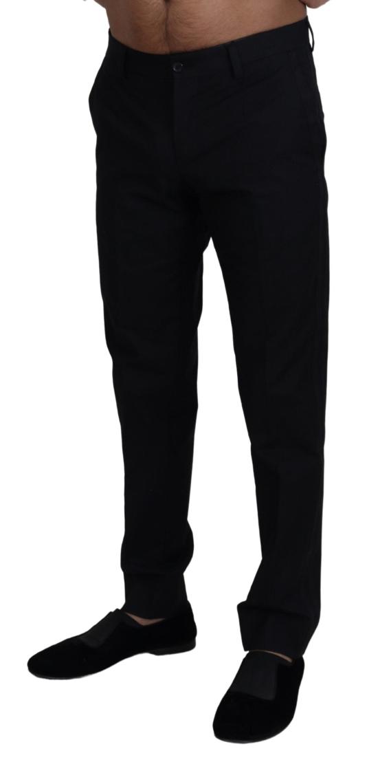  돌체앤가바나 스트레이트 팬츠 PAN73337 BLACK - DOLCE & GABBANA
