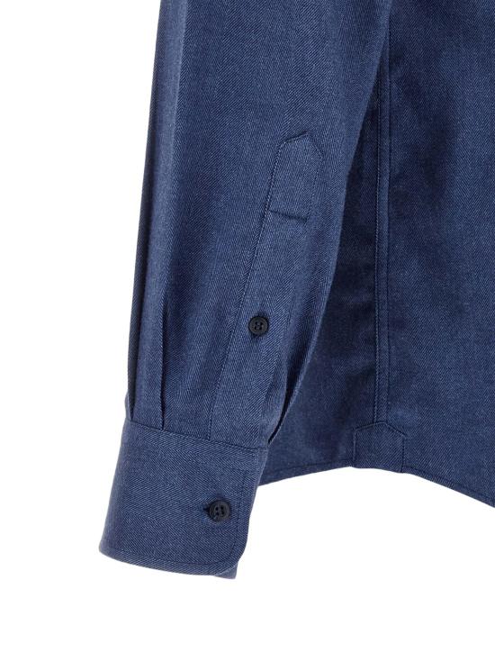 26FW 브루넬로 쿠치넬리 셔츠 BR318471BM BLUE - BRUNELLO CUCINELLI