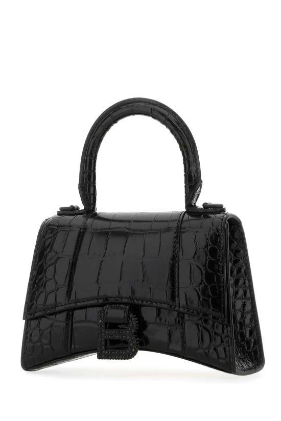  발렌시아가 아워글래스 XS 핸드백 5928332UDF7 1000 BLACK - BALENCIAGA