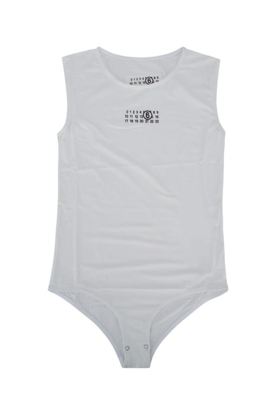 26SS MM6 메종마르지엘라 민소매 티셔츠 M60809MM05MMM6BA13U M6100 WHITE