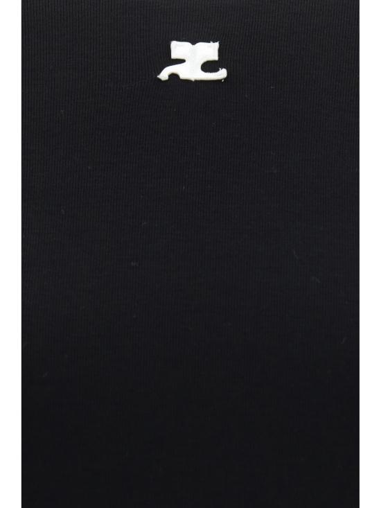 26FW 쿠레쥬 폴로 티셔츠 VESJTS017JS0070 9901 BLACK - COURREGES