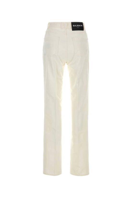 26SS 발망 데님 팬츠 GF1MI070DG14 0FC WHITE - BALMAIN