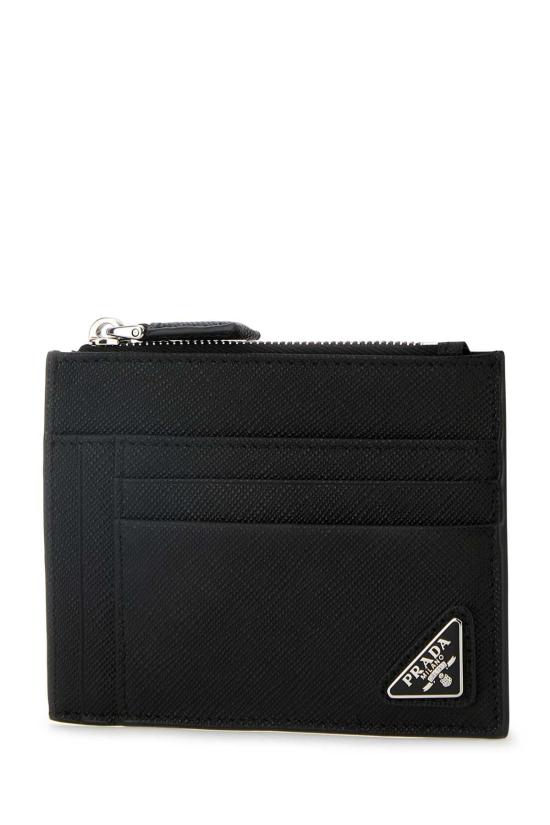  프라다 사피아노 레더 지퍼 카드 홀더 2MC067QHH F0002 BLACK - PRADA