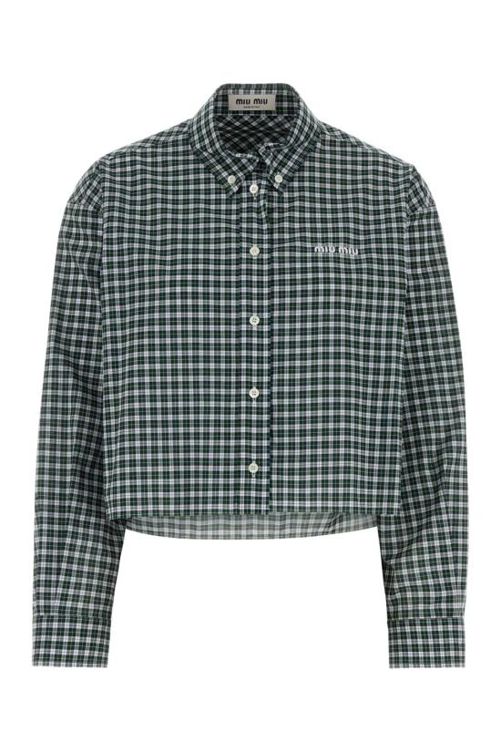 26FW 미우미우 셔츠 MK1659SOOO19U3 F0A8Z GREEN