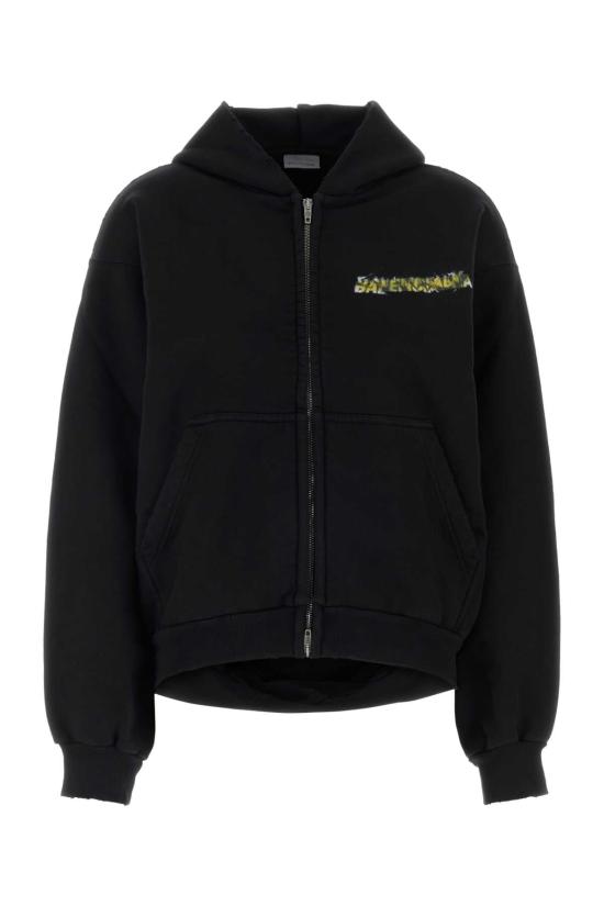 26SS 발렌시아가 스웨터 871716TUVI8 1000 BLACK