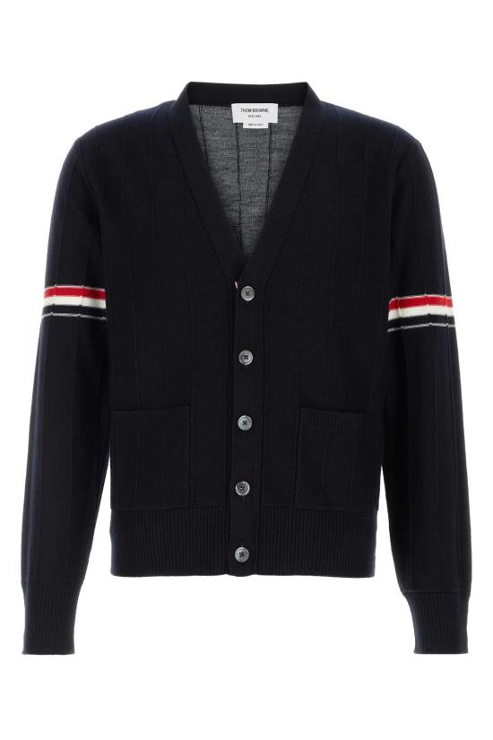 25FW 톰브라운 울 릴렉스드 브이넥 암밴드 가디건 MKC519AY1002 415 NAVY