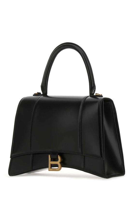  발렌시아가 아워글래스 탑 핸드백 6196681QJ4M 1000 BLACK - BALENCIAGA