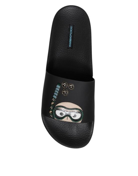  돌체앤가바나 뮬/슬리퍼 MV6766 BLACK - DOLCE & GABBANA