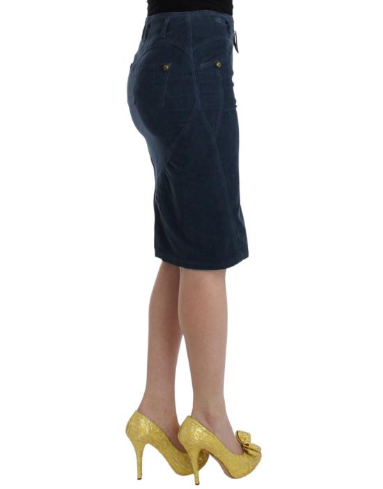  로베르토 카발리 스커트 SIG11824 BLUE - ROBERTO CAVALLI