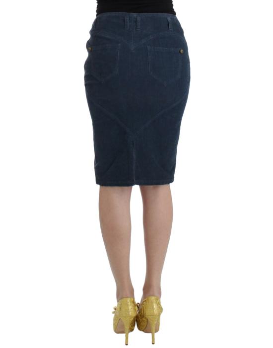  로베르토 카발리 스커트 SIG11824 BLUE - ROBERTO CAVALLI