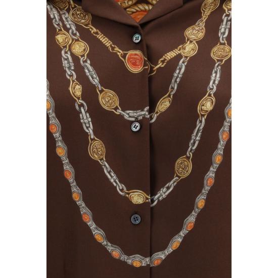 26SS 베르사체 셔츠 VE10242311A179525N940BB BROWN - VERSACE