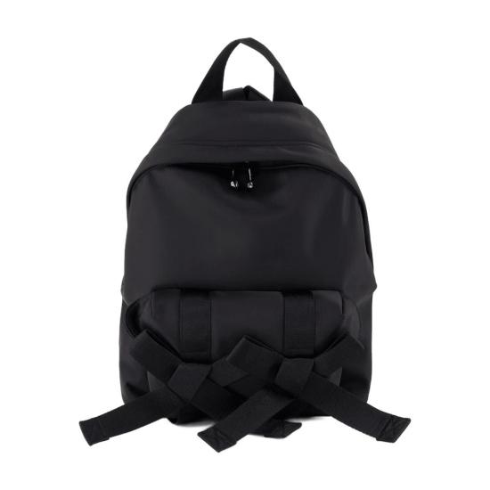  시몬로샤 보우 프론트 나일론 백팩 SMR023302 BLACK - SIMONE ROCHA