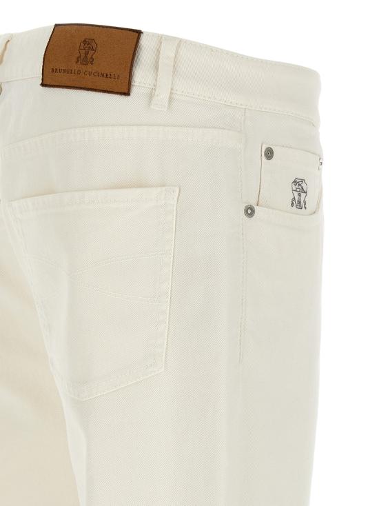 26SS 브루넬로 쿠치넬리 데님 팬츠 BR274970BM WHITE - BRUNELLO CUCINELLI