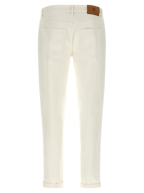 26SS 브루넬로 쿠치넬리 데님 팬츠 BR274970BM WHITE - BRUNELLO CUCINELLI