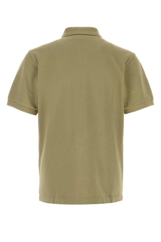 26FW 겐조 시그니처 엠브로이드 슬림 코튼 폴로 셔츠 FG65PO1554PU 50 KHAKI - KENZO