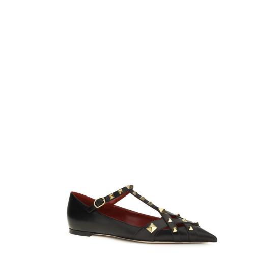 26FW 발렌티노 가라바니 플랫 슈즈 VA9W2S0PQ9JYW0NOBB BLACK - VALENTINO GARAVANI