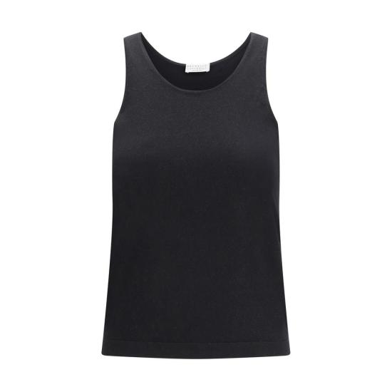 26SS 브루넬로 쿠치넬리 민소매 티셔츠 BRM41848600C101BB BLACK
