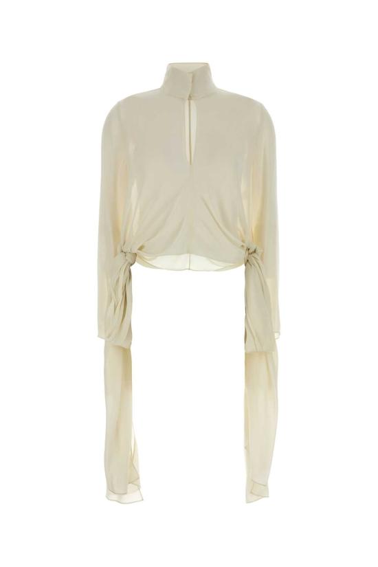 25FW 알라이아 블라우스 AA9H1348T666B 030 BEIGE