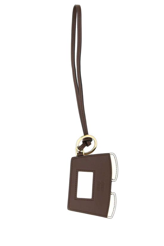 25FW 미우미우 레더 키체인 트릭 5TL5312CUK F0065 BEIGE - MIU MIU