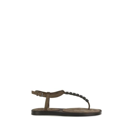 26SS 브루넬로 쿠치넬리 샌들 BRMZSFC3151C8921BB BROWN