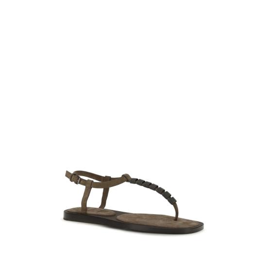 26SS 브루넬로 쿠치넬리 샌들 BRMZSFC3151C8921BB BROWN - BRUNELLO CUCINELLI