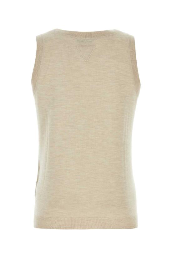  프라다 민소매 티셔츠 UMT471SOOO1361 F0036 BEIGE - PRADA