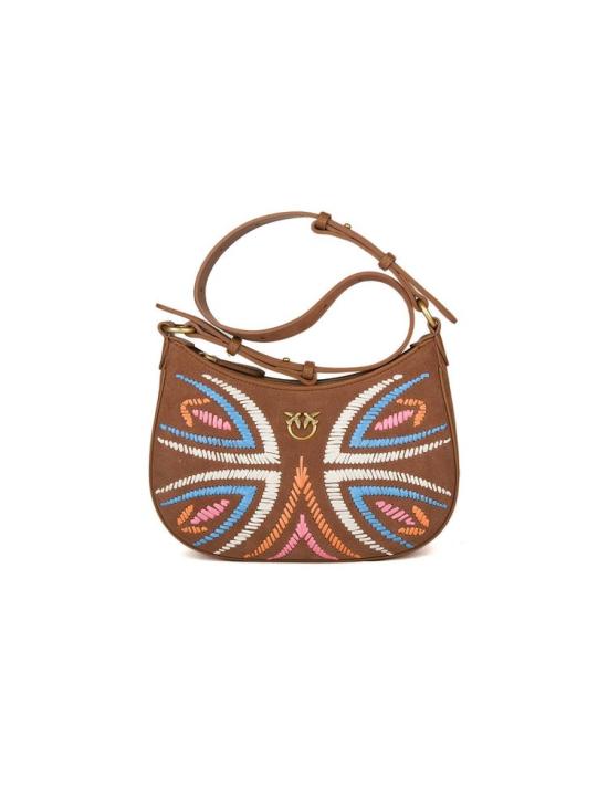  핑코 숄더백 102790 A2IW L17Q ONESIZE Pinko BROWN - PINKO