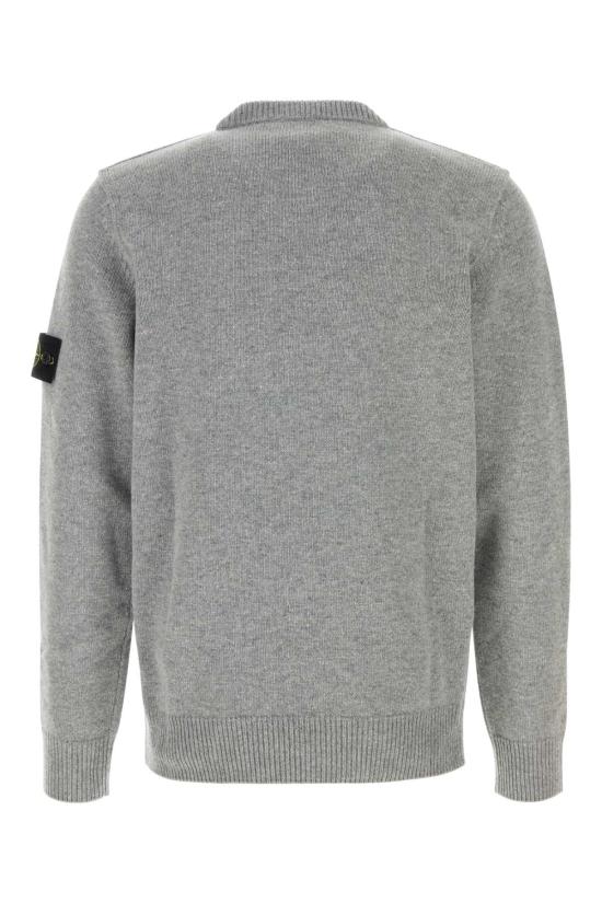 26FW 스톤 아일랜드 램스울 립드 트림 레귤러 핏 크루넥 점퍼 L2S155100072S00A3 V0M60 GRAY - STONE ISLAND