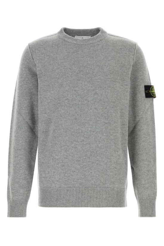 26FW 스톤 아일랜드 램스울 립드 트림 레귤러 핏 크루넥 점퍼 L2S155100072S00A3 V0M60 GRAY