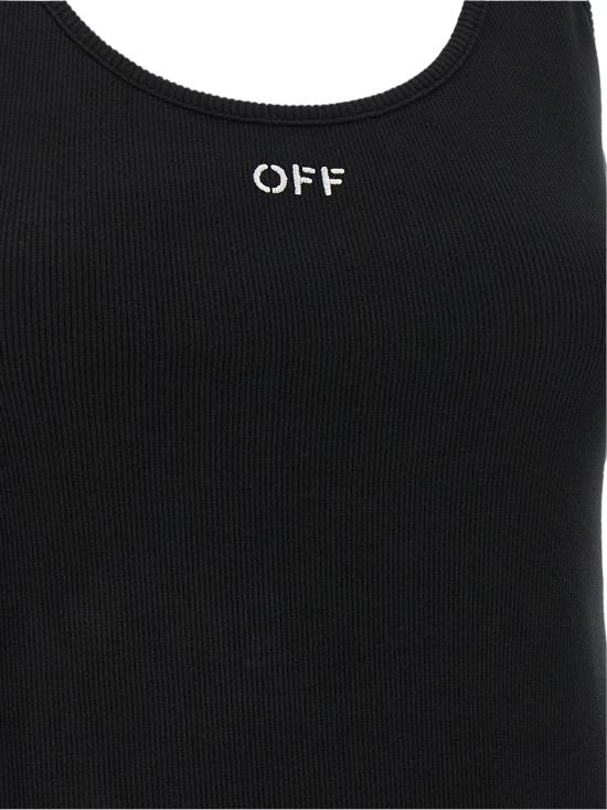 26FW 오프화이트 민소매 티셔츠 OF337360BM BLACK - OFF WHITE