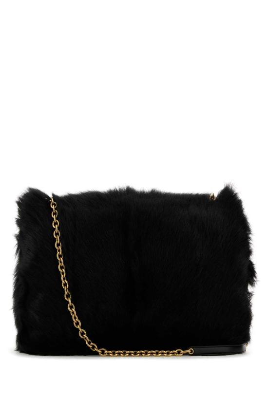  생로랑 제이미 4.3 퍼 숄더백 800628AAD1R 1000 BLACK - SAINT LAURENT
